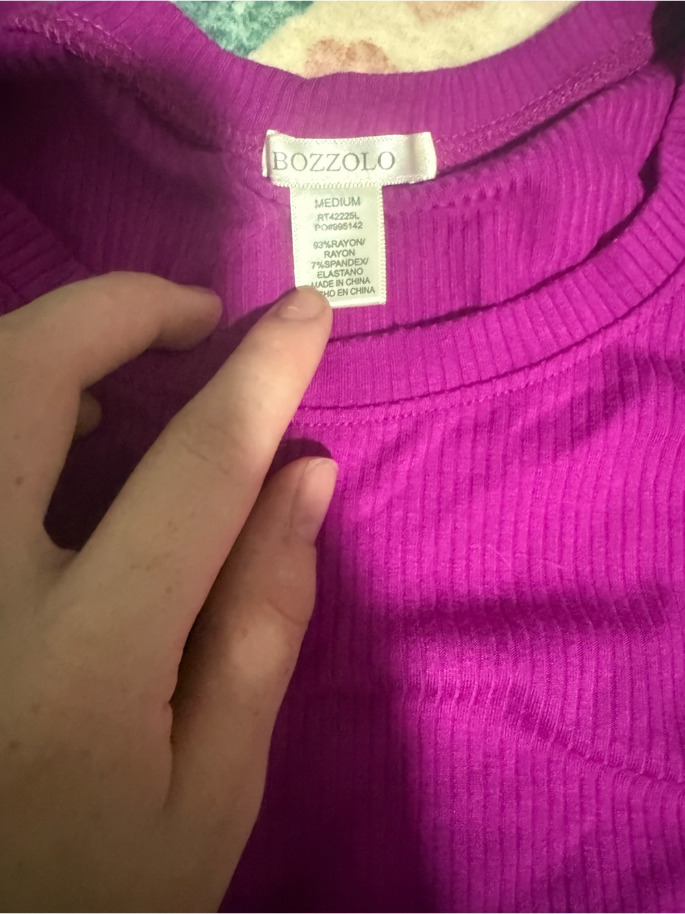Bozzolo Ribbed Crewneck Sweater in Bright Fuchsia
